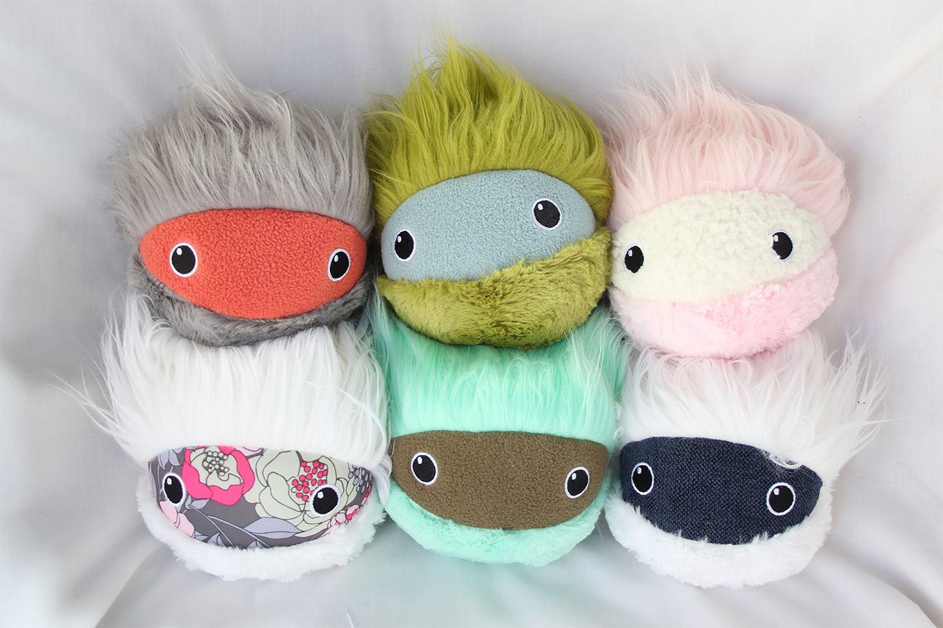 Set of 6 Mimbleballs -- 5" plush, washable therapy tools for immediate laughter, connection, calm, comfort, & emotional regulation