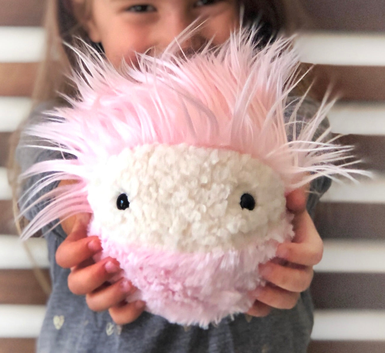 Mimbleball Thimble 5" Pretty in Pink Friend: plush, washable therapy tool for immediate laughter, connection, calm, comfort, & emotional regulation